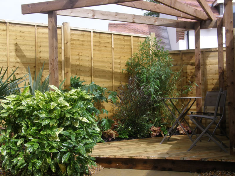 Fencing and decking project in Surrey